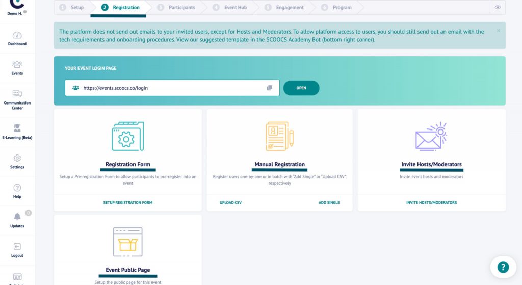 Configuración de eventos híbridos en 5 pasos